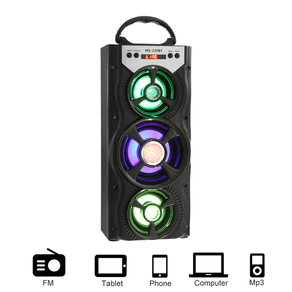 Un Haut-parleur extérieur portable avec rétro-éclairage