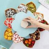 Delisouls Flower Rotating Candy Box, Snack Box 