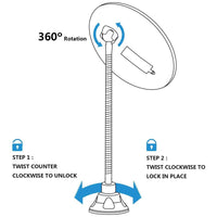 Orange Tech Flexible Gooseneck 6.8" LED Lighted 