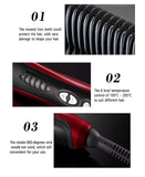 Hair Straightener Brush Fast Detangling Electric Comb, Ceramic Heating Anti-Static Anti-Scald Comb