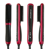 Hair Straightener Brush Fast Detangling Electric Comb, Ceramic Heating Anti-Static Anti-Scald Comb