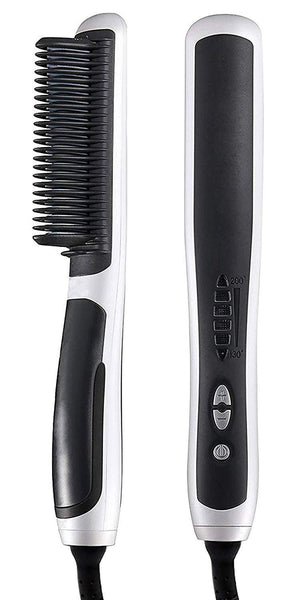 Hair Straightener Brush Fast Detangling Electric Comb, Ceramic Heating Anti-Static Anti-Scald Comb