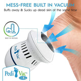 Rechargeable Electric Foot File PediVac - Callus Remover for Feet with Built-in Vacuum Removes Dead Skin from Feet with 2000 RPMs - Electric Callus Remover Sucks Up Shavings for Mess-Free Exfoliation