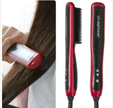 Hair Straightener Brush Fast Detangling Electric Comb, Ceramic Heating Anti-Static Anti-Scald Comb