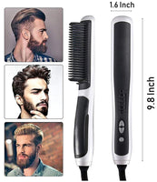 Hair Straightener Brush Fast Detangling Electric Comb, Ceramic Heating Anti-Static Anti-Scald Comb