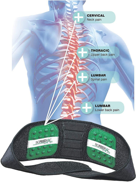 Lumbros Biofeedbac Posture Support Belt. Stop Back Pain Support for Back, Lumbar Brace - Certified Medical-Grade Lower Back Belt for Pain Relief and Injury Prevention. designed by Worlds Leading Back Doctor for back pain and lower back pain.