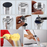 MAY FIFTEENTH Baking Tools Manual Biscuit Cookie Press Stamps Set Cake Decorating Tools Maker with 4 Nozzles 20 Cookie Molds 063