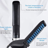 Multifunctional Hair Comb Brush Beard Straightener Hair Straighten Electric Beard Straightening Comb Quick Hair Styler For Men