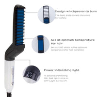 Multifunctional Hair Comb Brush Beard Straightener Hair Straighten Electric Beard Straightening Comb Quick Hair Styler For Men